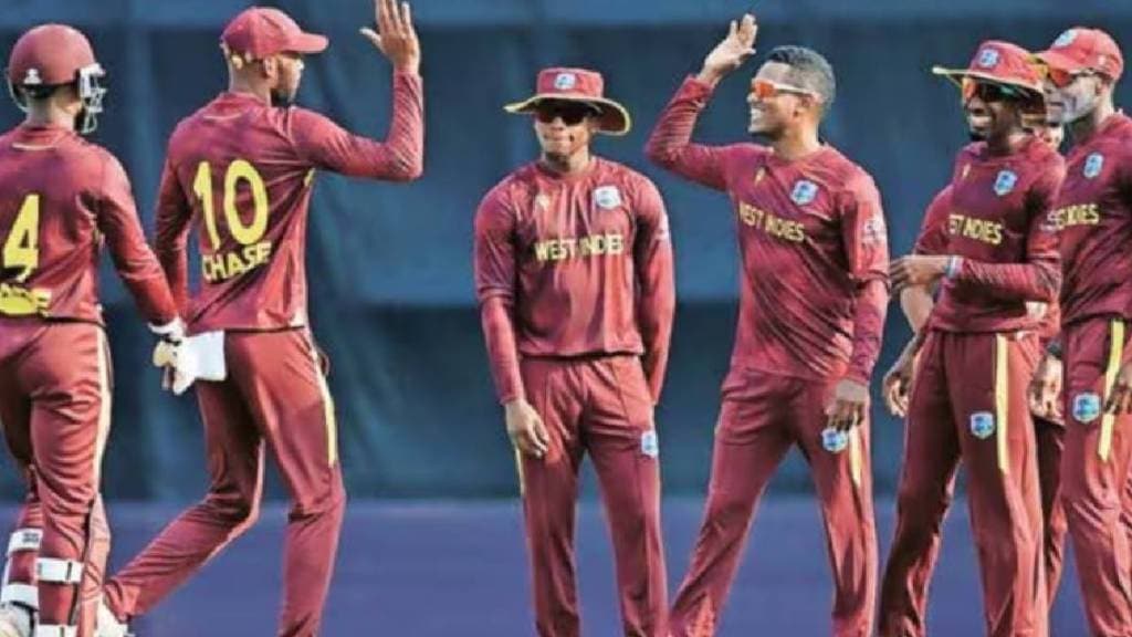 odi match five spinners used west indies win in Super Over against Bangladesh