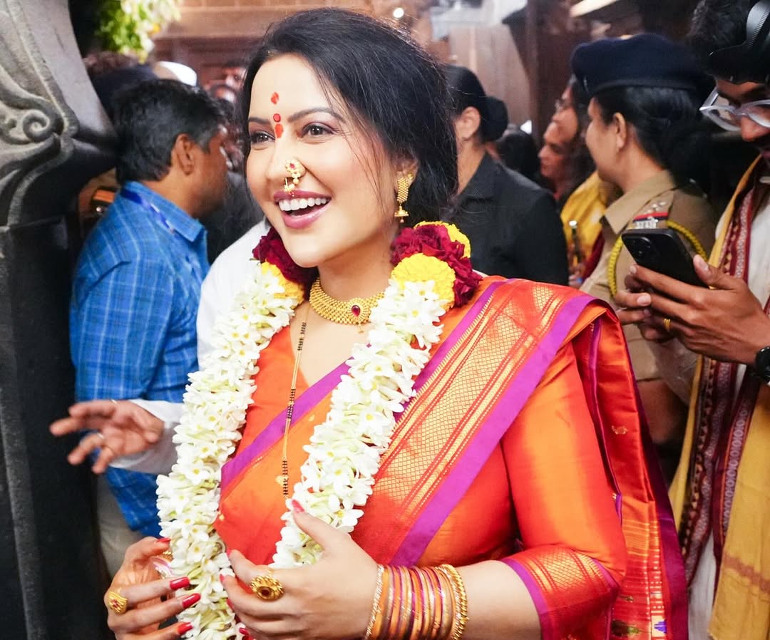 Amruta Fadnavis with her morning drink