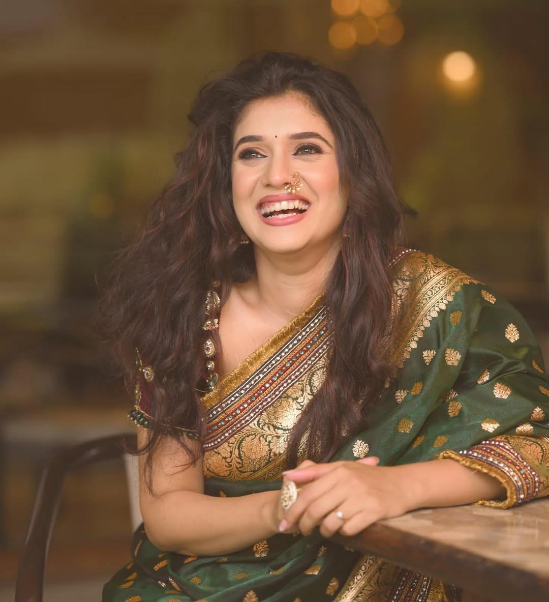 Vaishnavi Kalyankar Kajalmaya serial nauvari look