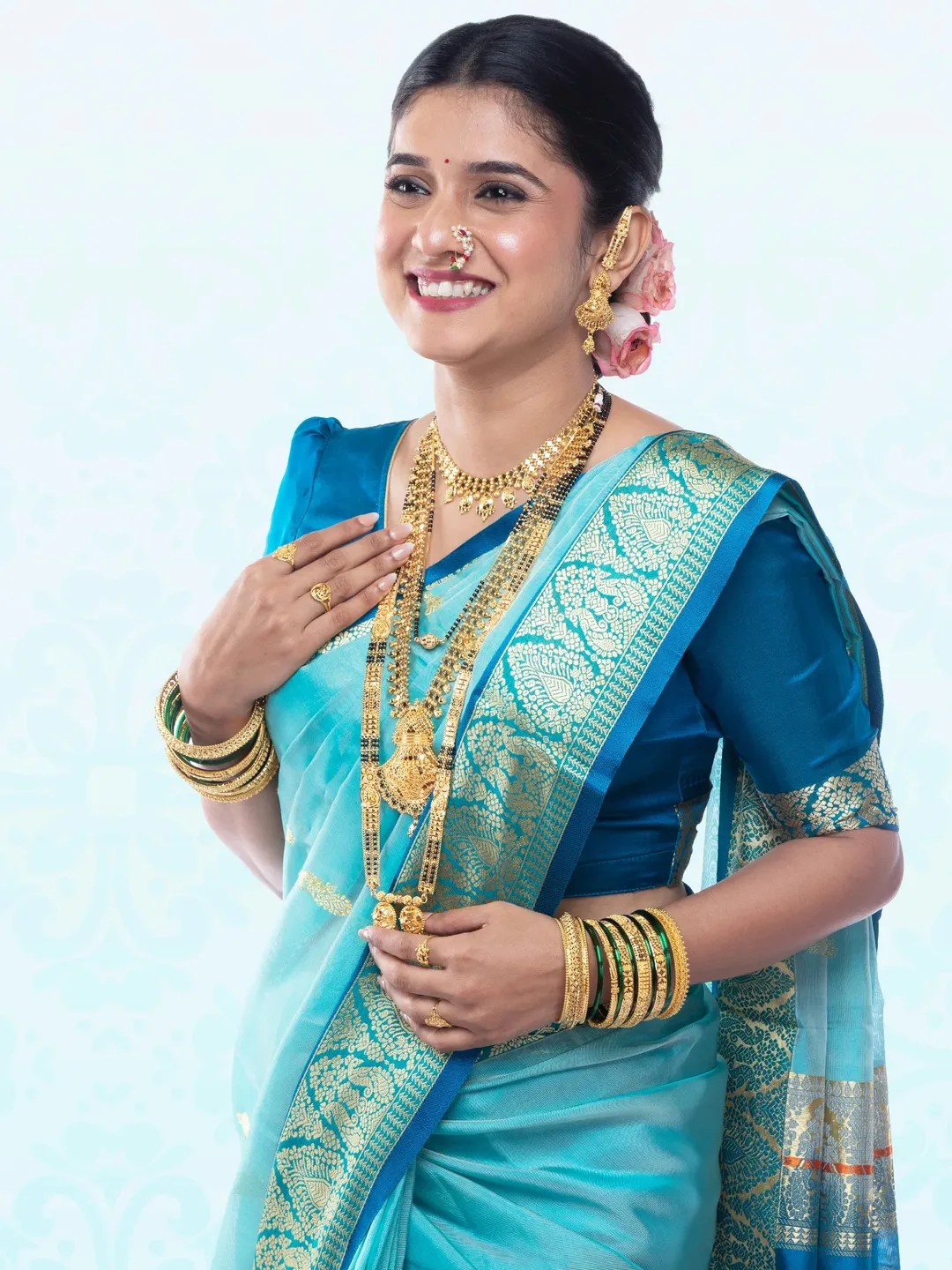 Vaishnavi Kalyankar Kajalmaya serial nauvari look