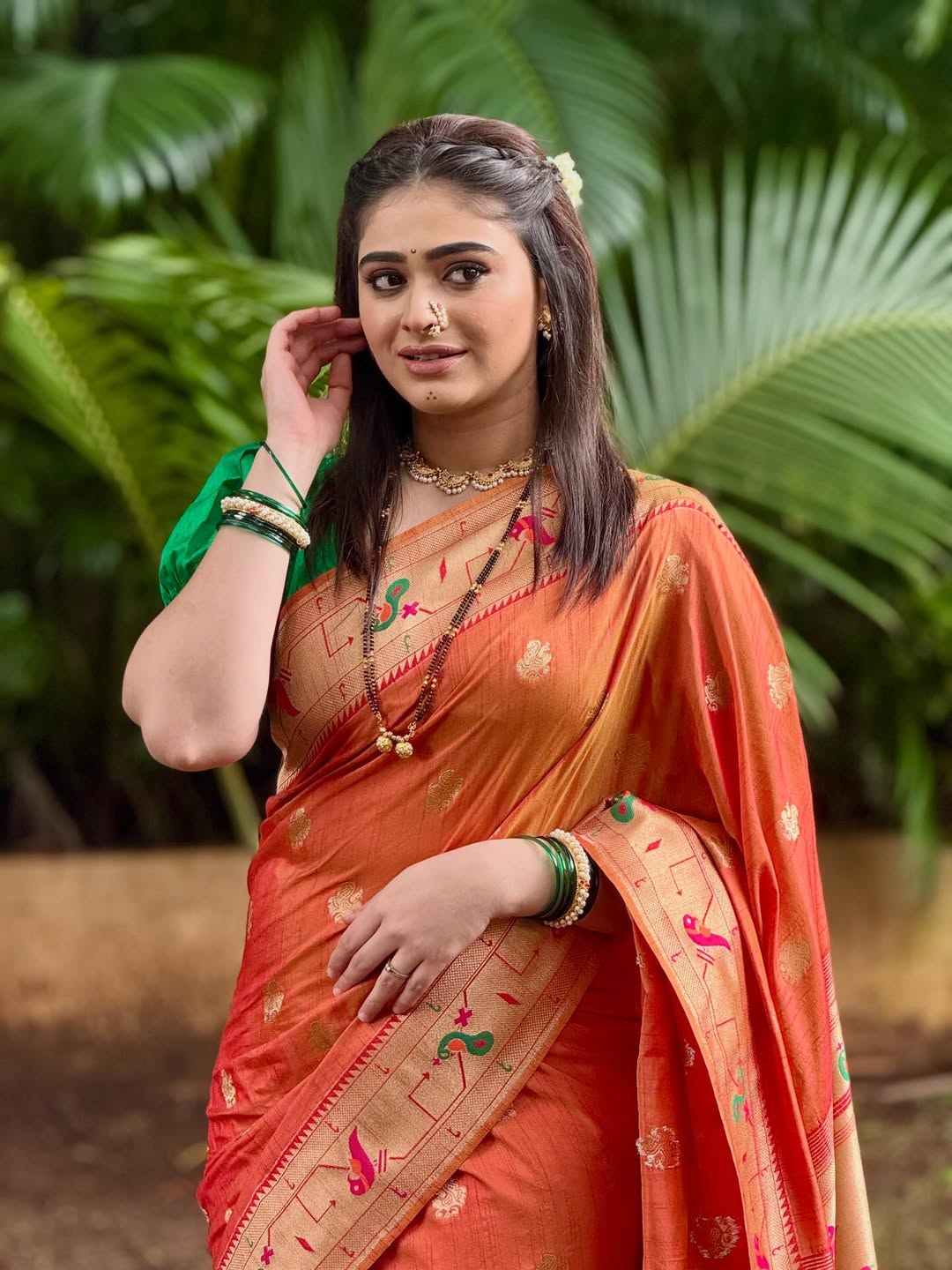 Aishwarya Shete traditional look