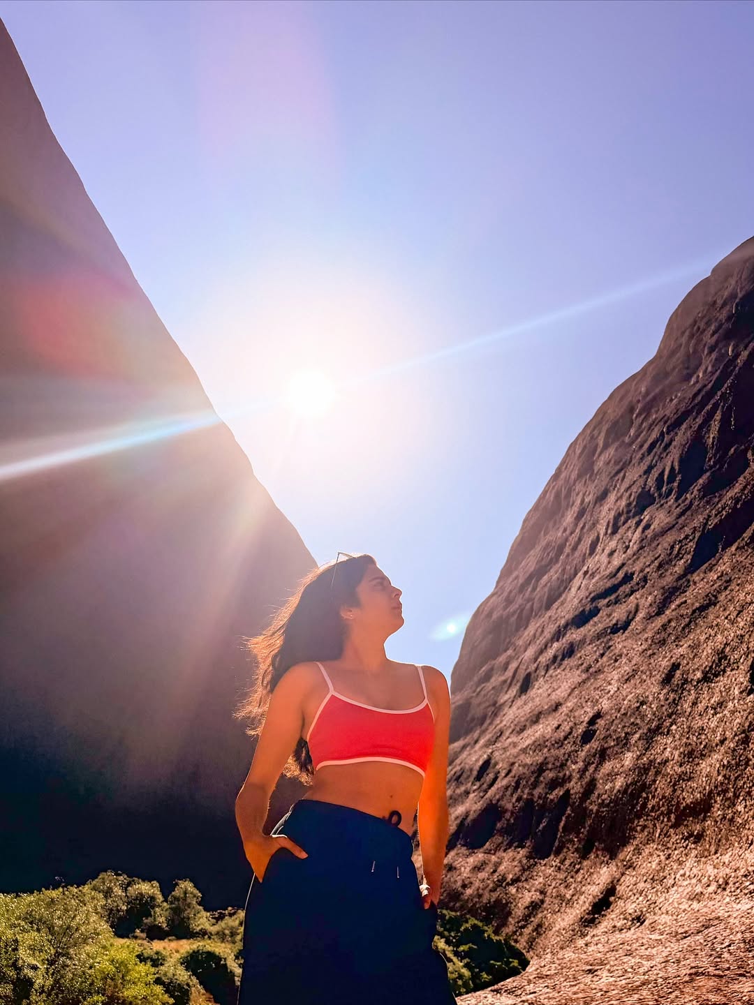 Mithila Palkar travel in Australia mountain with a stylish look