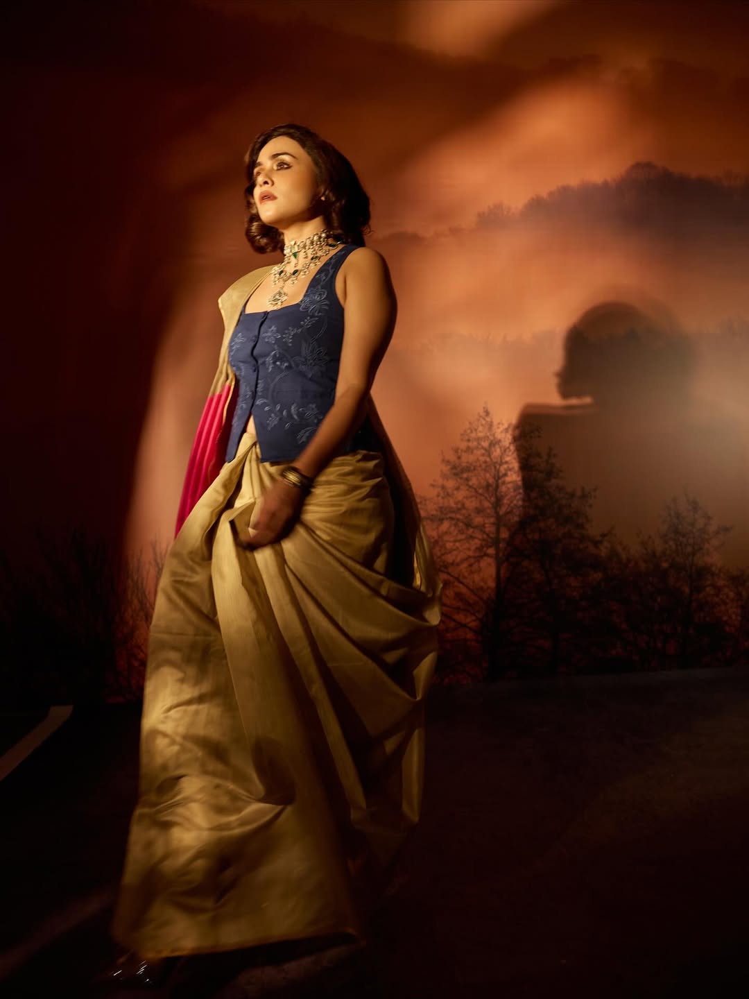 amruta khanvilkar saree photoshoot