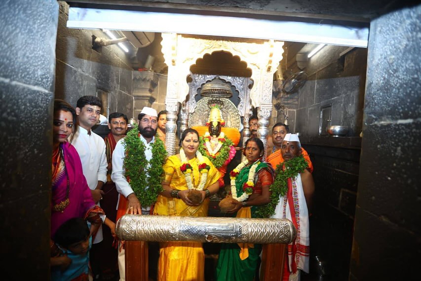 Eknath Shinde Kartiki Ekadashi pooja at pandhpur