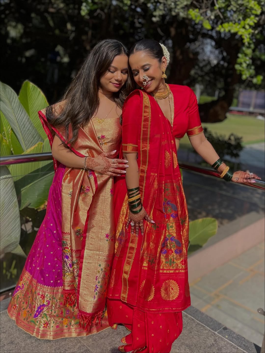 Marathi actress shreya bugde red paithani traditional look