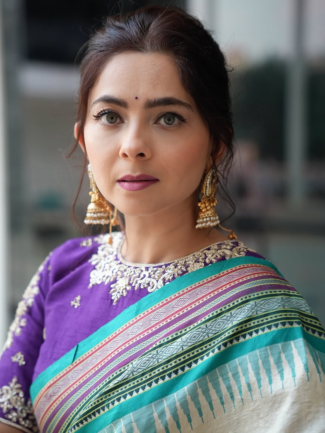 Sonalee Kulkarni traditional saree look fashion week