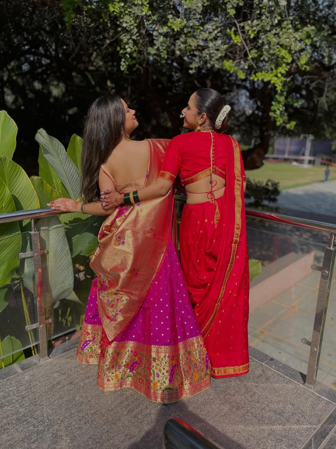 Marathi actress shreya bugde red paithani traditional look