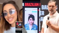 Brazilian Model : राहुल गांधींच्या दाव्यानंतर ब्राझीलच्या मॉडेलचा व्हिडीओ समोर; हरियाणात २२ वेळा मतदान केलं का? स्वत:च केला खुलासा, “अविश्वसनीय…”