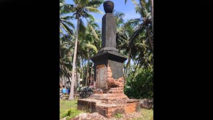 Vandalism of British-era monuments near Rajkot, Malvan Vandalism of British-era monuments near Rajkot, Malvan