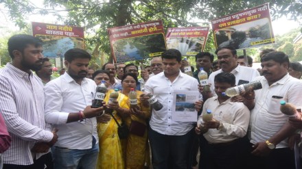 Congress Ketan Thackeray Nitin Gadkari Nag River Project Clean Up Questioned Pollution Omission Controversy