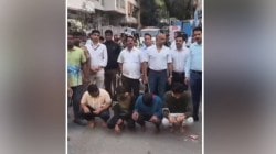 एरंडवण्यातील ‘त्या’ बारमधील रोकड लुटणार्‍या चार आरोपींची पोलिसांनी काढली धिंड, व्हिडिओ व्हायरल