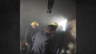 Gas Leak Fire Senior Citizen Injured Dhanakwadi Fire Brigade Pune