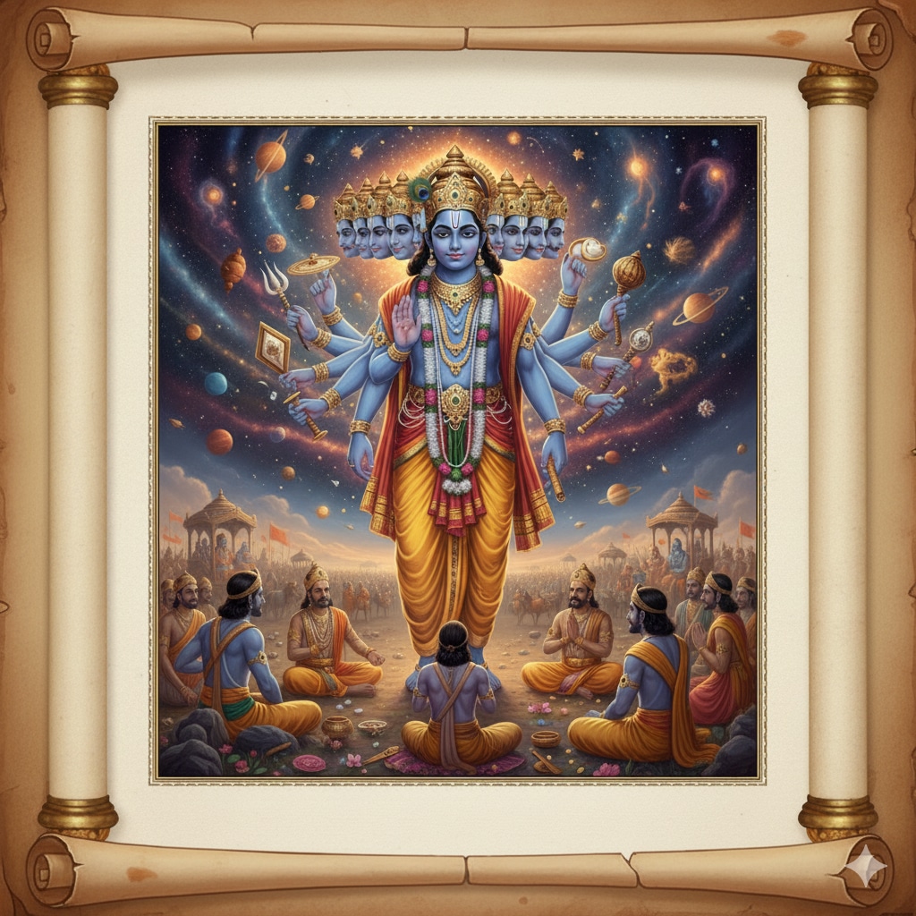 Lord Krishna’s divine teachings from the Bhagavad Gita that guide life