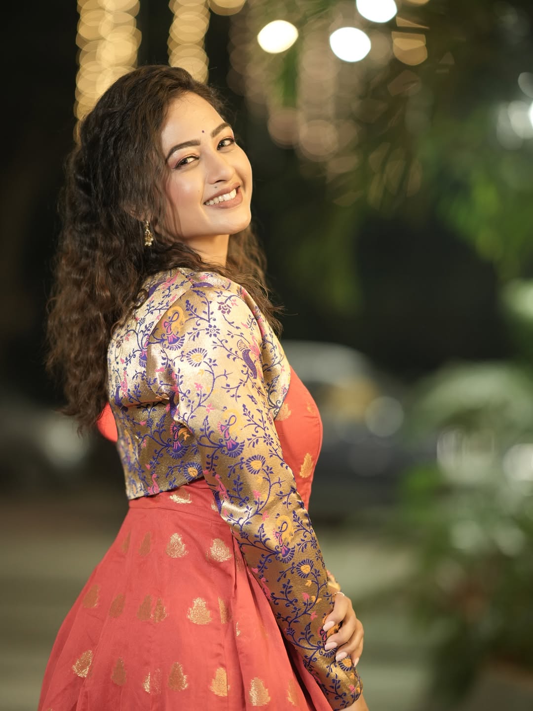 Girija Prabhu Red Dress Look