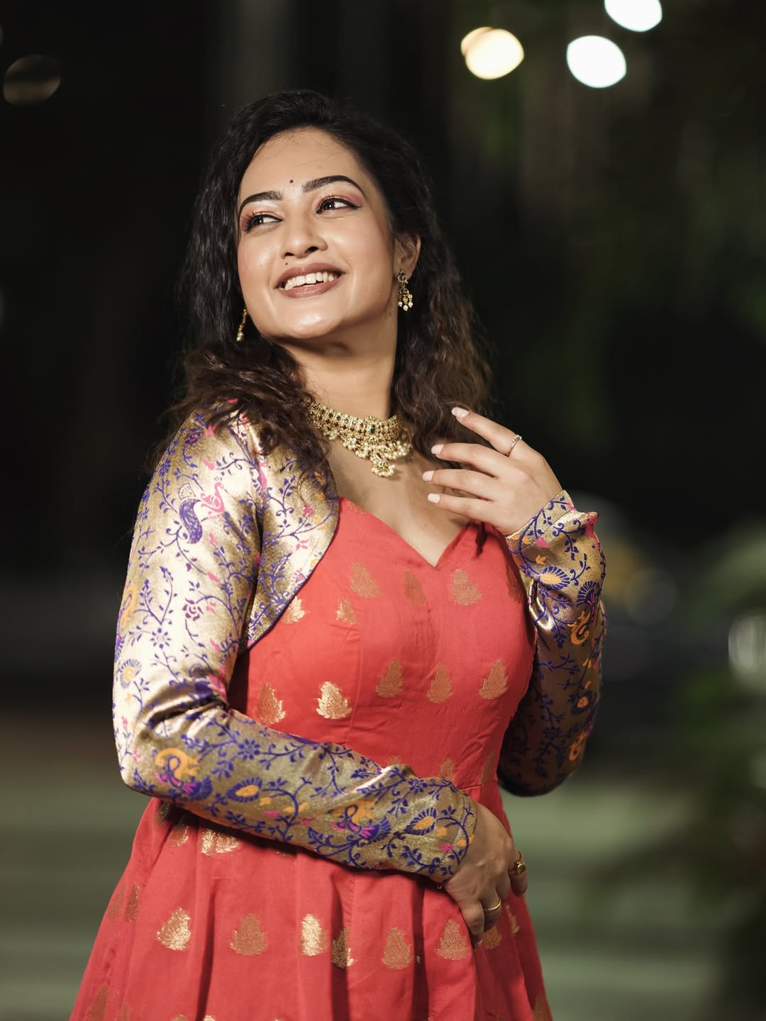 Girija Prabhu Red Dress Look