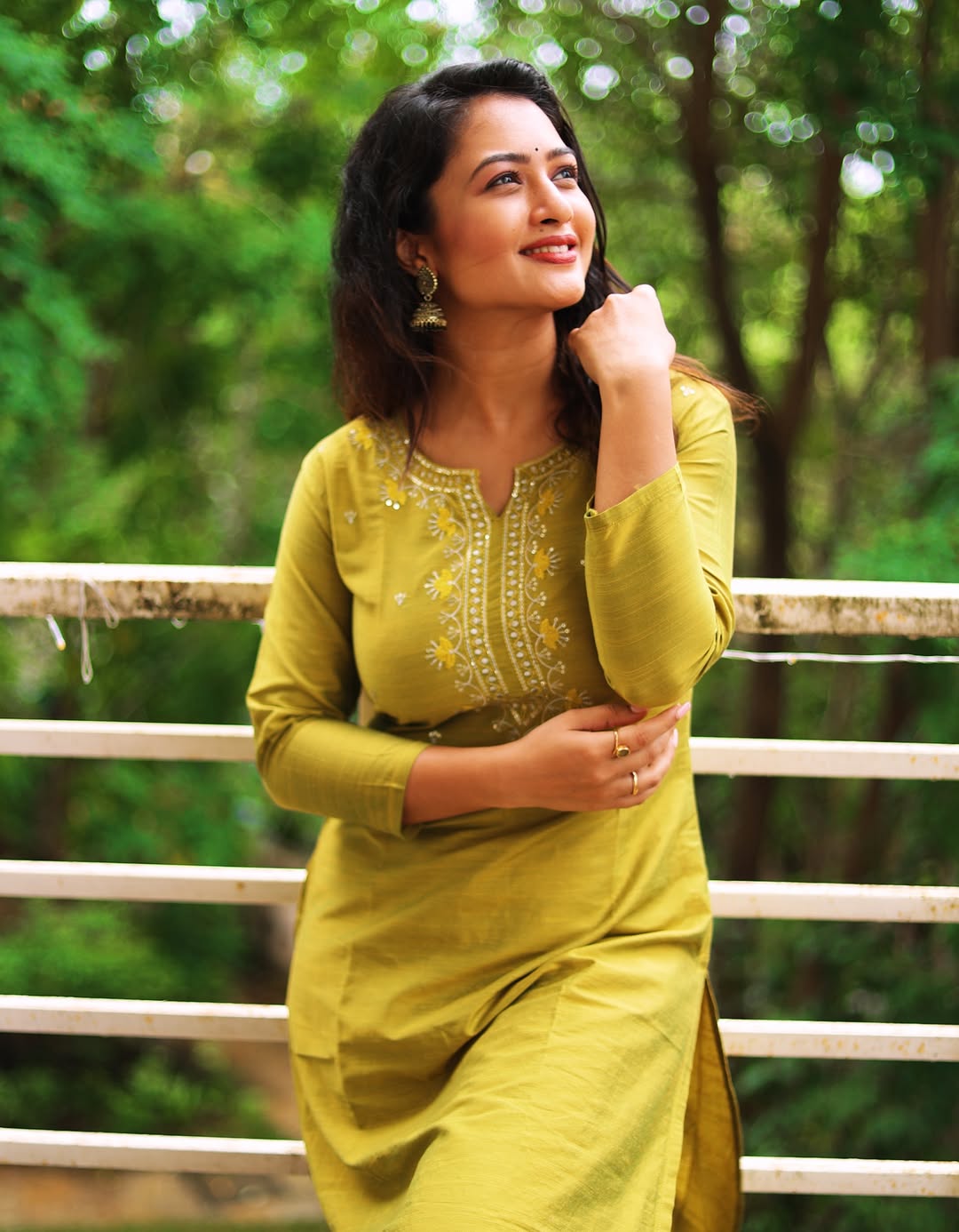 Girija Prabhu Red Dress Look