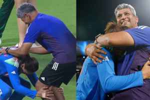 Harmanpreet Kaur Touches Coach Amol Muzumdar Feet After India Won ODI WC