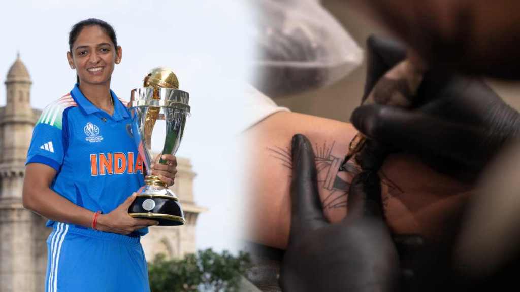 Harmanpreet Kaur’s Revels World Cup Trophy Tattoo