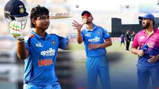 IND A beat UAE by 148 Runs Vaibhav Suryavanshi Hundred Jitesh Sharma Asia Cup Rising Star
