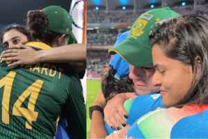 Jemimah Rodrigues & Radha Yadav Hugs Emotional Marizanne Kapp After World Cup Final Video Viral INDW vs SAW