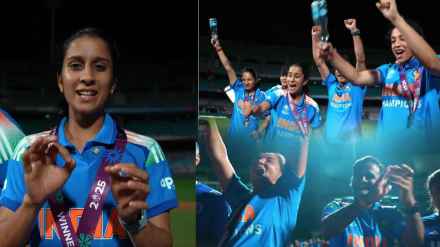 India Women Team Unveil Team Song After Winning World Cup Which make 4 years ago Video Viral