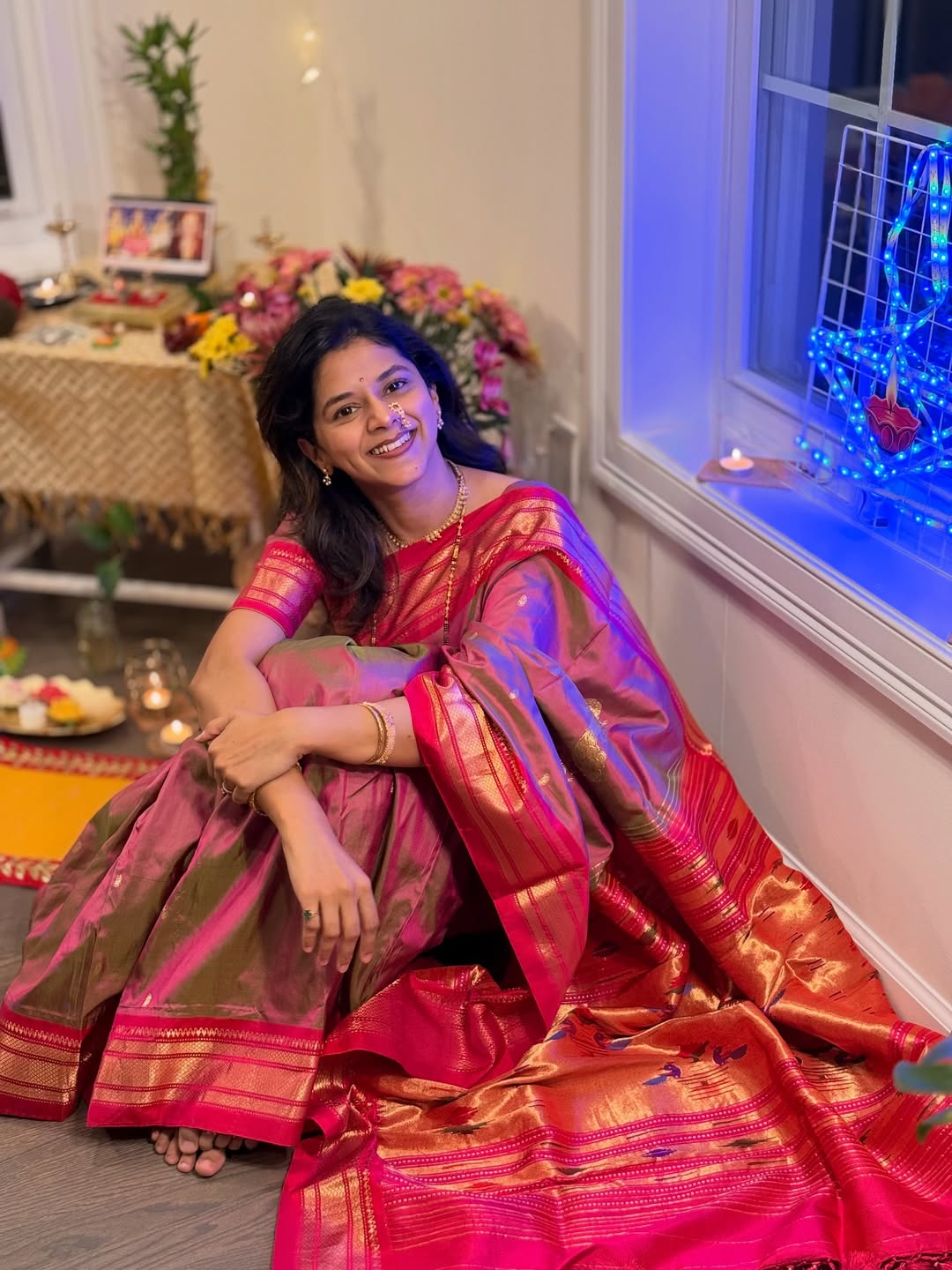 Kaumudi Walokar Paithani Saree Look