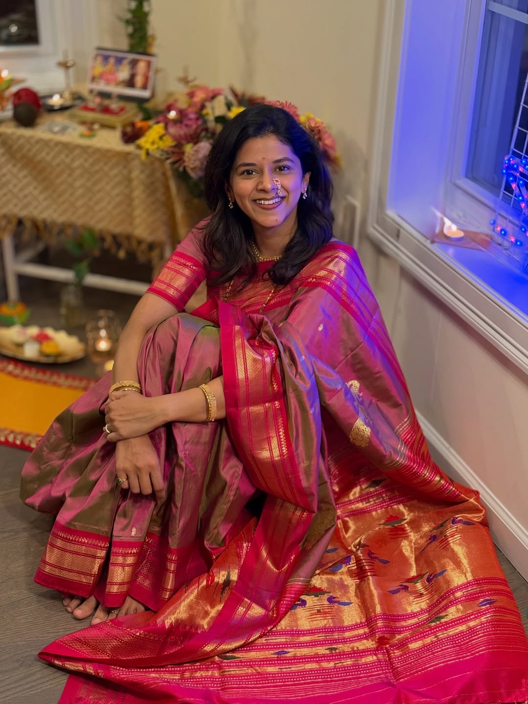 Kaumudi Walokar Paithani Saree Look