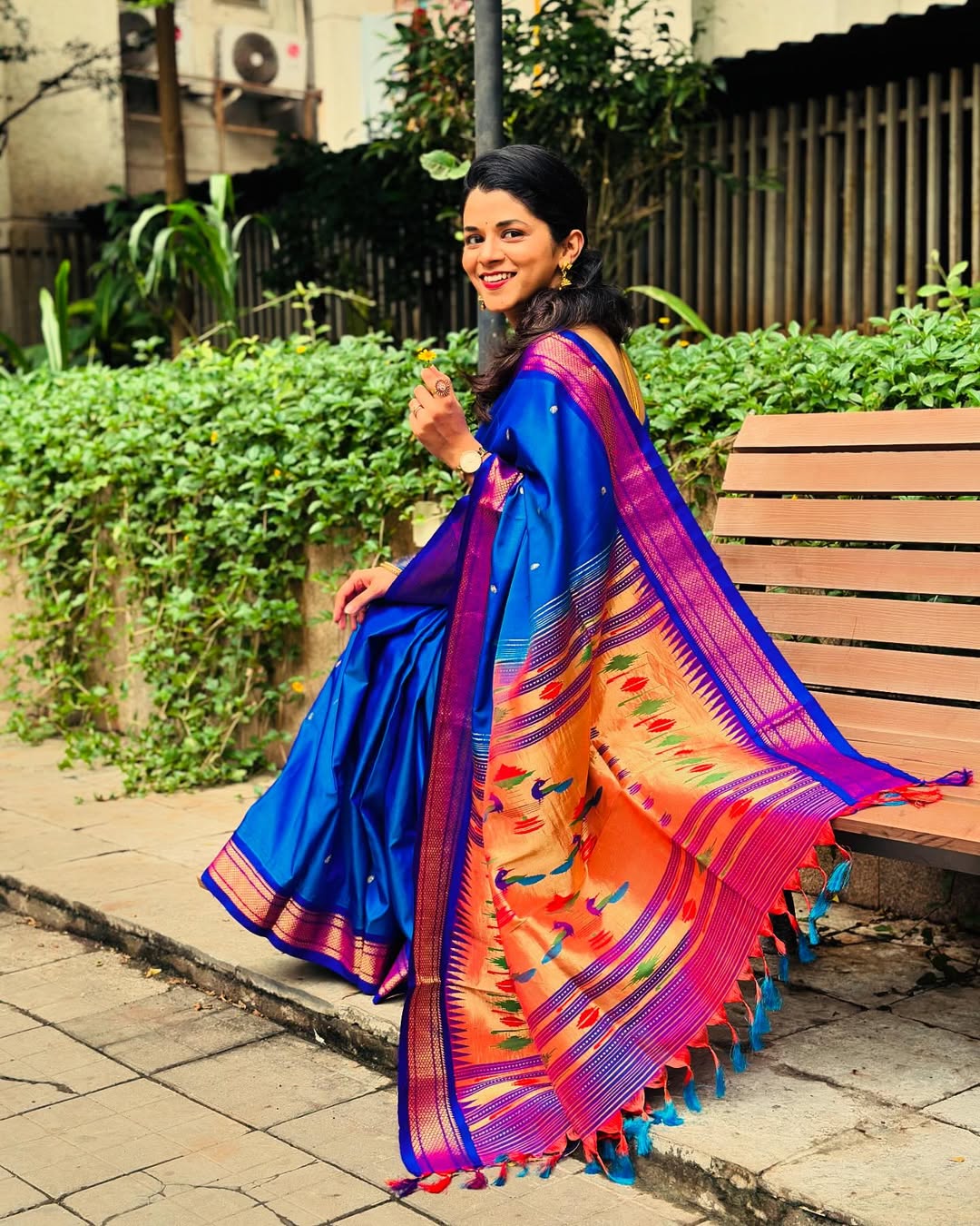 Kaumudi Walokar Paithani Saree Look