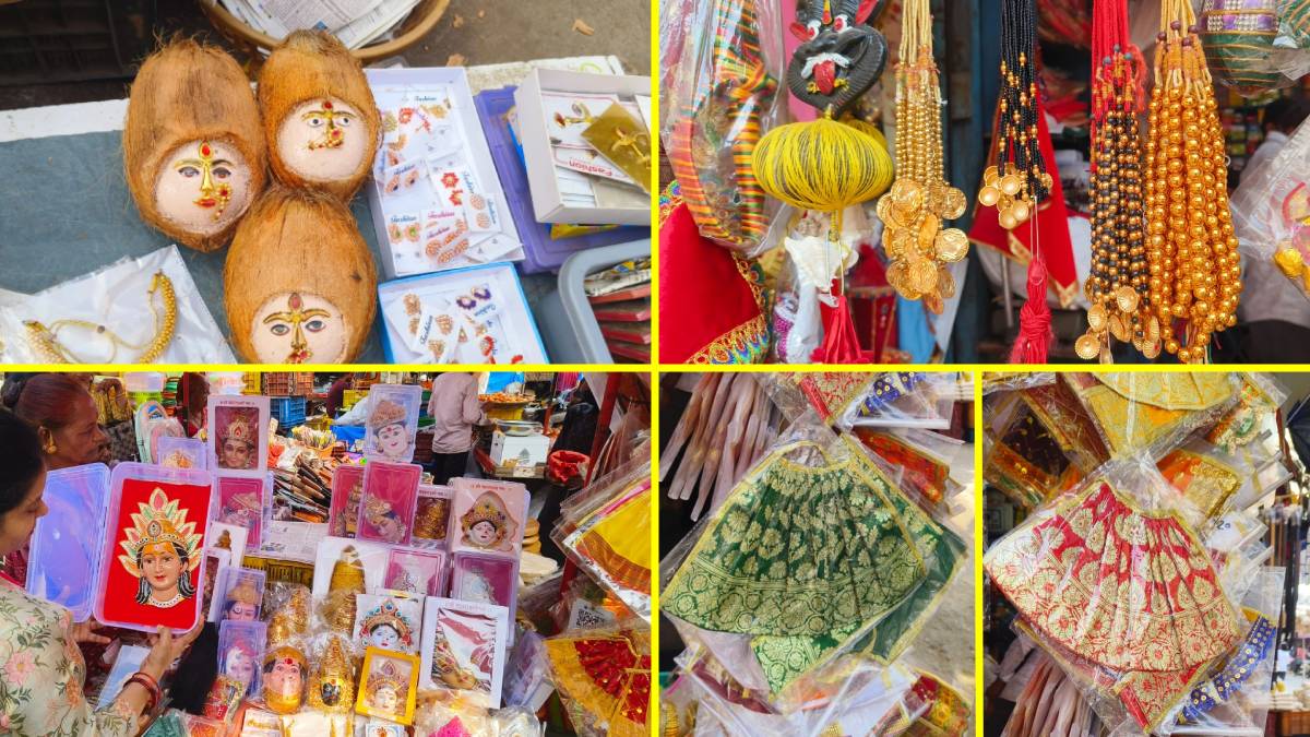 Various types of decorations for Mahalakshmi Vrat