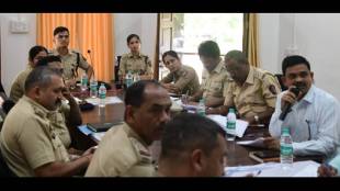 Inter-state police coordination meeting at the government rest house in Sawantwadi