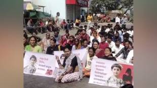 School and college students in Malegaon march to the Upper District Collector Office against child abuse murder case
