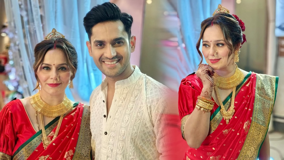 Mitika Sharma Jadhav Nauvari Saree Look