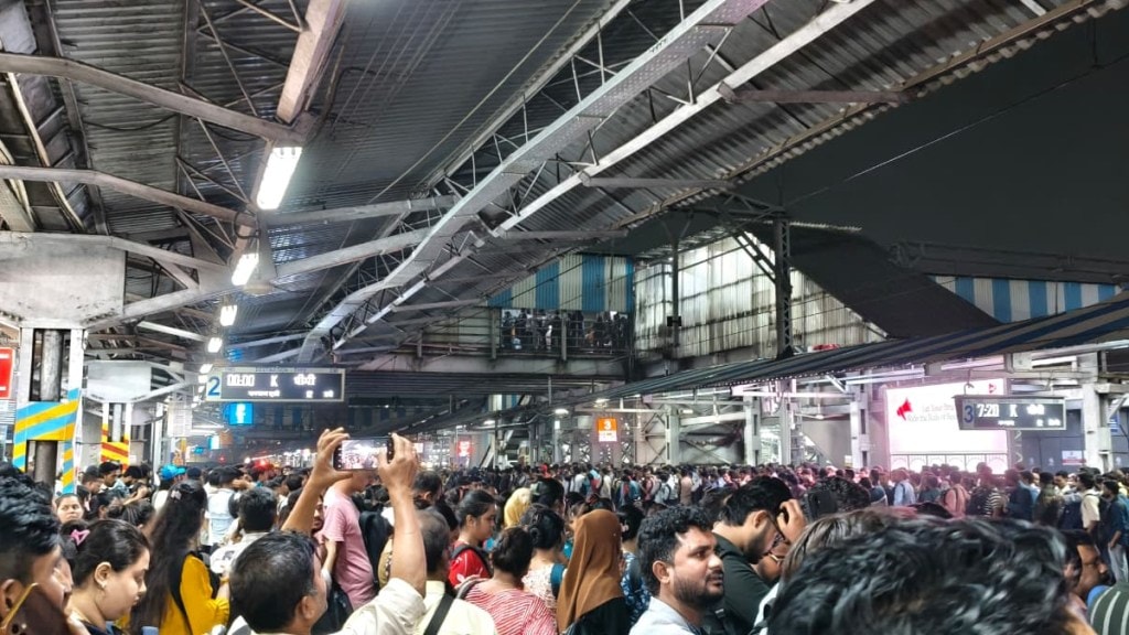 Mumbra Accident Case Employees Protest Central Railway Service Disrupted Chaos Thane Station Crowd Commuters Anger