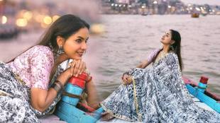 Marathi actress Disha Pardeshi varanasi photoshoot