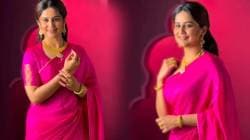 Photos : गुलाबी रंगाच्या साडीत खुललं वैदेही परशुरामीचं सौंदर्य; पारंपरिक दागिन्यांनी वेधले लक्ष