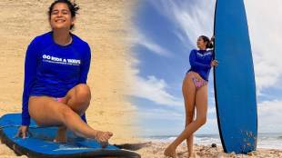Mithila Palkar surfing experience