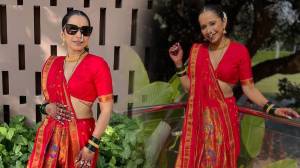 Photos: ‘लाल पैठणी, डीप नेक ब्लाऊज…’ भाचीच्या लग्नात श्रेया बुगडेचा पारंपरिक थाट