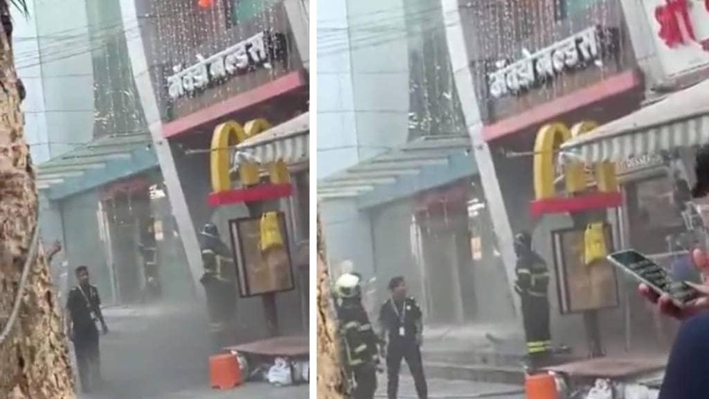 Star Mall fire Dadar, Dadar fire incident, Mumbai mall fire today, MacDonald's kitchen fire, Mumbai fire rescue, दादर स्टार मॉल, मॅकडोनल्ड्स आग, Star Mall fire Dadar, Dadar fire incident, Mumbai mall fire today, MacDonald's kitchen fire, Mumbai fire rescue, दादर स्टार मॉल, मॅकडोनल्ड्स आग,