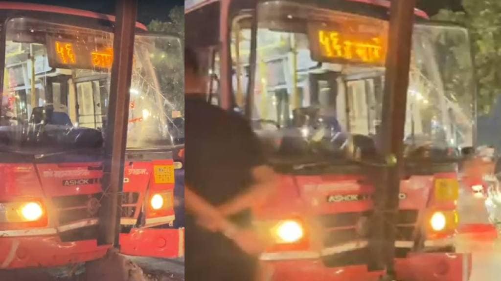 thane city bus accident