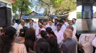 new constructed double door lift at FOB at saphale railway station inaugurated by MP Dr hemant savra