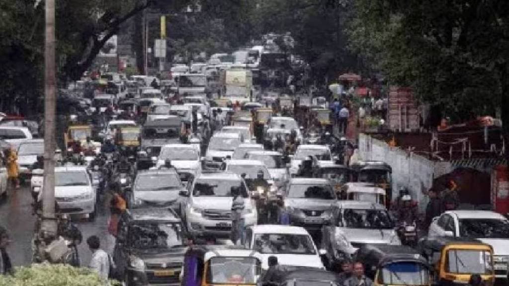 ghodbunder road traffic jam
