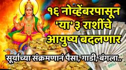 कष्टासह गरिबी कायमची संपणार! १६ नोव्हेंबरपासून ‘या’ ३ राशींचे आयुष्य बदलणार; सूर्याच्या संक्रमणानं पैसा, गाडी, बंगला सगळं मिळणार