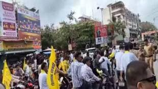 Nalasopara bahujan vikas aghadi party bike rally