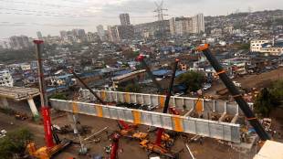 construction of wadala ghatkopar Kasarvadavali metro 4 project