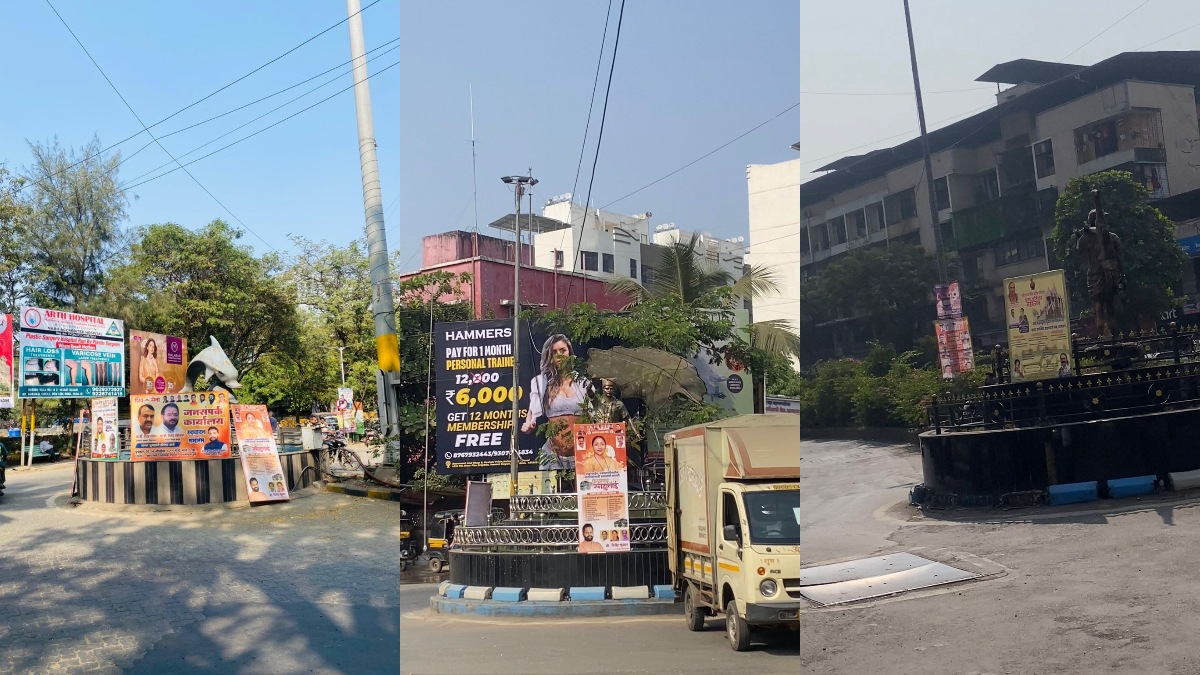 Vasai Virar Beautification Vandalism VVMC Unauthorized Hoardings Encroachment Banners Negligence