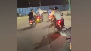 youth in mumbra performed dangerous bike