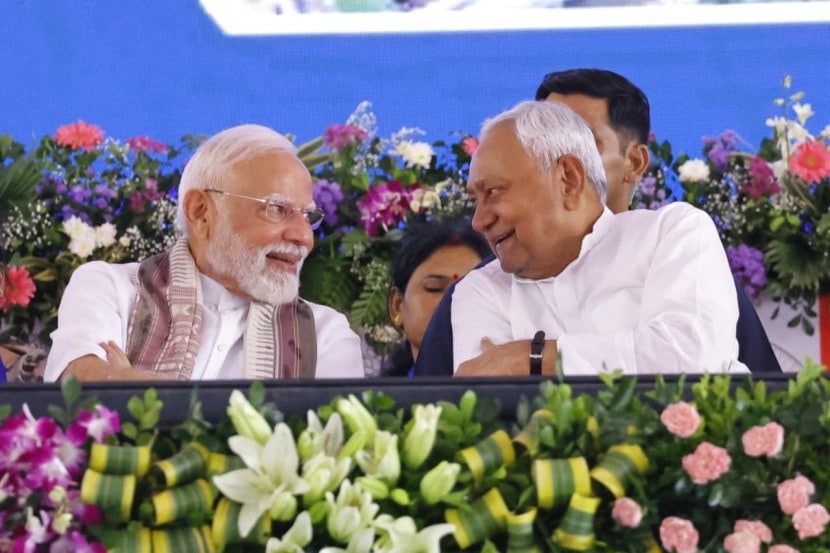 Nitish Kumar with PM modi