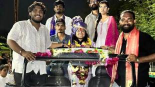 Pragati Jagtap grand welcome with procession akola