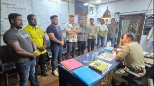 dhule police warning bouncer gym and bodyguards against unlawful activities during elections