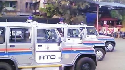 Action taken against vehicles by RTO's squad